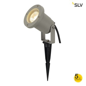 SLV Lampa NAUTILUS SPIKE, srebrnoszary, GU10, max. 35W, 1,5M WT. - 227418