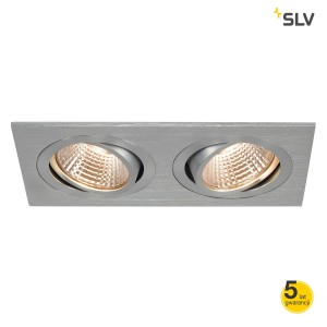 SLV Lampa NEW TRIA 2 DL SQUARE SET, aluminium 2 x 6W, 38°, 2700K - 113896
