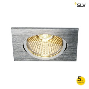 SLV Lampa NEW TRIA 68 kwadratowa, szczotkowane aluminium LED - 1001993