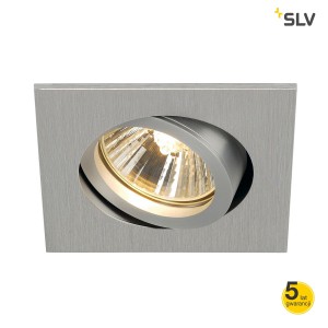 SLV Lampa NEW TRIA 68 kwadratowa, szczotkowane aluminium QPAR 51 - 1001996