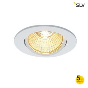 SLV Lampa NEW TRIA 68 LED DL ROUND SET, matowo biała, 9W, 38°, 3000K - 114381