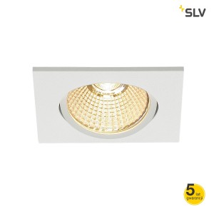 SLV Lampa NEW TRIA 68 LED DL SQUARE SET, matowo biała, 9W, 38°, 3000K - 114391