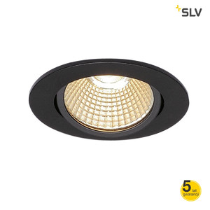 SLV Lampa NEW TRIA 68 okrągła czarny LED - 1001978