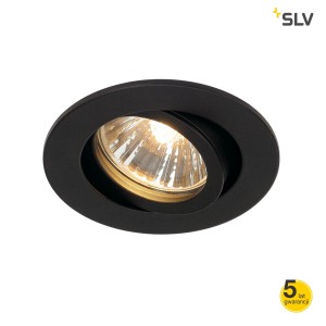 SLV Lampa NEW TRIA 68 okrągła czarny QPAR 51 - 1001980
