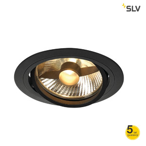 SLV Lampa NEW TRIA ES111 ROUND, czarna matowa, max. 75W - 113550