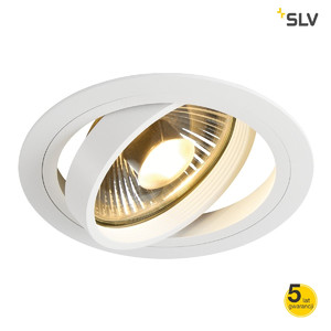 SLV Lampa NEW TRIA ES111 ROUND, matowo biała, max. 75W - 113540