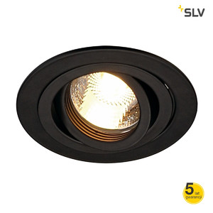 SLV Lampa NEW TRIA GU10 ROUND czarna matowa max. 50W - 111710