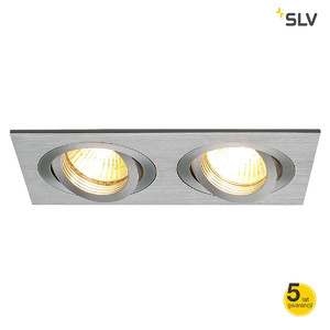 SLV Lampa NEW TRIA II GU10 prostokątna, aluminium, max. 2 x 50W - 111362
