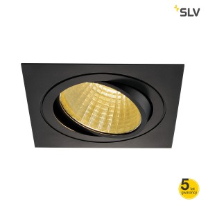 SLV Lampa NEW TRIA LED DL SQUARE SET, czarna matowa 25W, 30°, 2700K - 114280