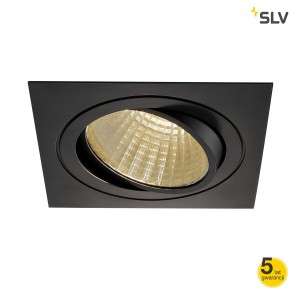SLV Lampa NEW TRIA LED DL SQUARE SET, czarna matowa 25W, 30°, 3000K - 114290