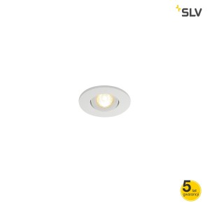 SLV Lampa NEW TRIA MINI DL ROUND SET, matowo biała, 30°, 3000K - 113971