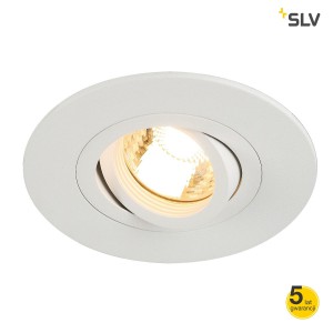 SLV Lampa NEW TRIA XL ROUND GU10 matowo biała, max. 50W - 113441