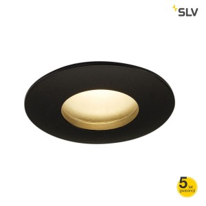 SLV Lampa OUT 65 LED DL ROUND SET, czarna matowa 9W, 38°, 3000K - 114460