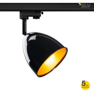 SLV Lampa PARA CONE 14 QPAR51 do systemu 3-fazowego, kolor czarny/złoty - 1002876