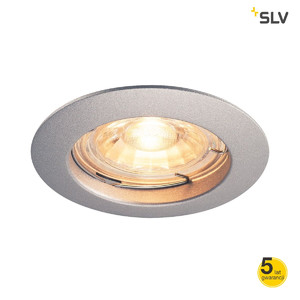 SLV Lampa PIKA QPAR51, okrągła, srebrnoszary - 1000717