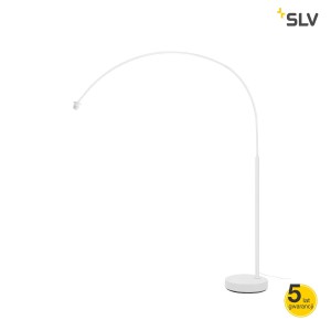 SLV Lampa podłogowa FENDA BOW BASIS E27, wewnętrzna, kolor biały - 1003028