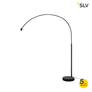 SLV Lampa podłogowa FENDA BOW BASIS E27, wewnętrzna, kolor czarny - 1003029