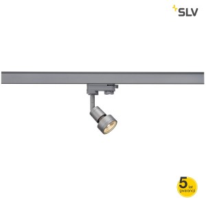 SLV Lampa PURI, srebrnoszary, GU10, max. 50W do systemu 3-fazowego - 153564