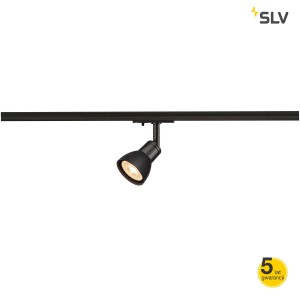SLV Lampa PURIA SPOT, czarny, GU10, max. 50W do szyny 1-fazowej - 143450