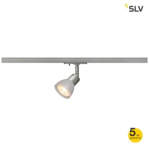 SLV Lampa PURIA SPOT, srebrnoszary, GU10, max. 50W do szyny 1-fazowej - 143454