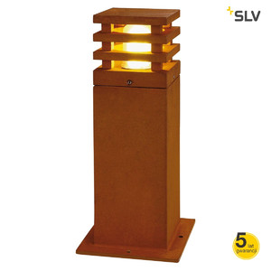 SLV Lampa RUSTY SQUARE 40, CORTEN, E27 max. 11W, IP55 - 229420