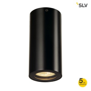 SLV Lampa sufitowa ENOLA_B, CL-1, czarny, GU10, max. 35W - 151810