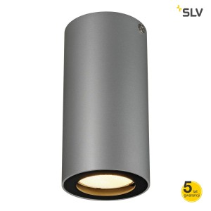 Spotline Lampa sufitowa ENOLA_B, CL-1, srebrnoszary/czarny, GU10, max. 35W - 151814