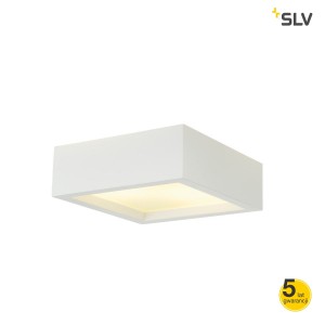 SLV Lampa sufitowa GL 104, E27, kwadratowa, gipsowa, max. 2 x 25W - 148002