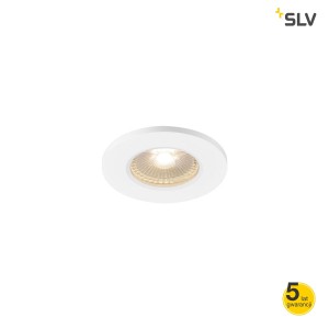 SLV Lampa sufitowa KAMUELA ECO LED ognioodporna, biały, 3000K, 38°, ściemniana, IP65 - 1001016