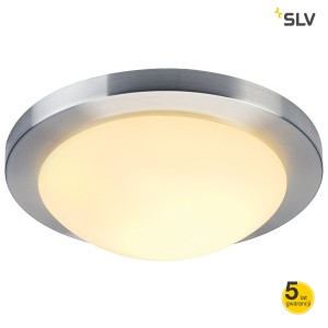 SLV Lampa sufitowa MELAN, okrągła, aluminium, szkło mrożone, E27, max. 60W - 155236