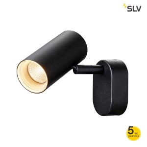 SLV Lampa sufitowa NOBLO I LED, wewnętrzna, kolor czarny - 1002969