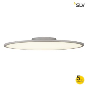 SLV Lampa sufitowa PANEL 60 okrągły, Ø600 4000K, srebrno-szara - 1000786