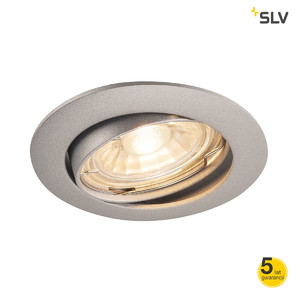 SLV Lampa sufitowa PIKA QPAR51, srebrnoszary - 1000721