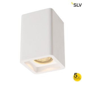 SLV Lampa sufitowa PLASTRA, CL-1, kwadratowa, gipsowa, GU10, max. 35W - 148004