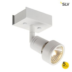 SLV Lampa sufitowa PURI 1, biała matowa, GU10, max. 50W - 147361