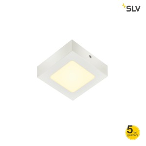 SLV Lampa sufitowa SENSER 12 LED, wewnętrzna, kwadratowa, kolor biały - 1003017