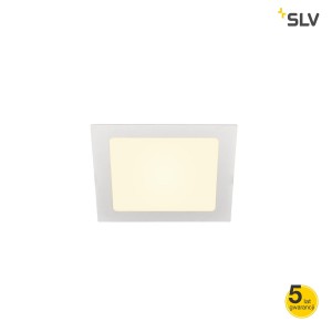 SLV Lampa sufitowa SENSER 18 LED wbudowana, wewnętrzna, kwadratowa, kolor biały - 1003012