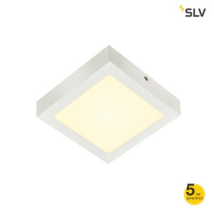 SLV Lampa sufitowa SENSER 18 LED, wewnętrzna, kwadratowa, kolor biały - 1003018