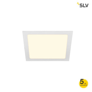 SLV Lampa sufitowa SENSER 24 LED wbudowana, wewnętrzna, kwadratowa, kolor biały - 1003013