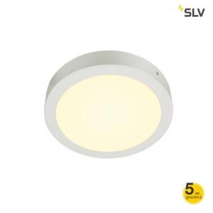 SLV Lampa sufitowa SENSER 24 LED, wewnętrzna, okrągła, kolor biały - 1003016