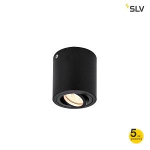 SLV Lampa sufitowa TRILEDO, czarny, okrągła QPAR51 - 1002010