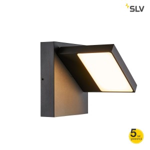 SLV Lampa ścienna ABRIDOR LED, zewnętrzna, IP55,koor antr000K - 1002989