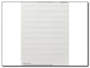 Gira Arkusz opisowy 23,7x66,3mm  biały 2875112