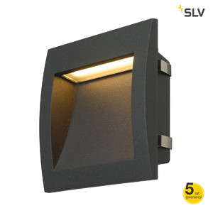 SLV Lampa ścienna DOWNUNDER OUT LED L do wbudowania, antracyt, SMD LED - 233615