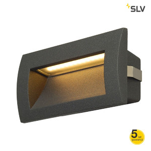 SLV Lampa ścienna DOWNUNDER OUT LED M do wbudowania, antracyt, SMD LED - 233625