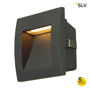 SLV Lampa ścienna DOWNUNDER OUT LED S do wbudowania, antracyt, SMD LED - 233605