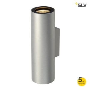 SLV Lampa ścienna ENOLA_B G/D srebrnoszary/czarny, 2 x GU10, max. 2 x 50W - 151804
