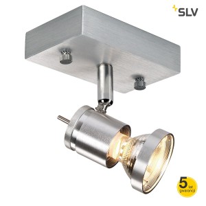 SLV Lampa ścienna i sufitowa ASTO I, aluminium, GU10, max. 75W - 147441