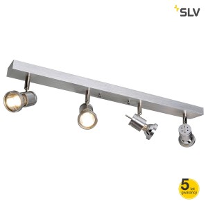 SLV Lampa ścienna i sufitowa ASTO IV, aluminium, 4 x GU10, max. 4 x 75W - 147444