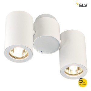 SLV Lampa ścienna i sufitowa ENOLA_B SPOT 2, biały, 2 x GU10, max. 2 x 50W - 151831